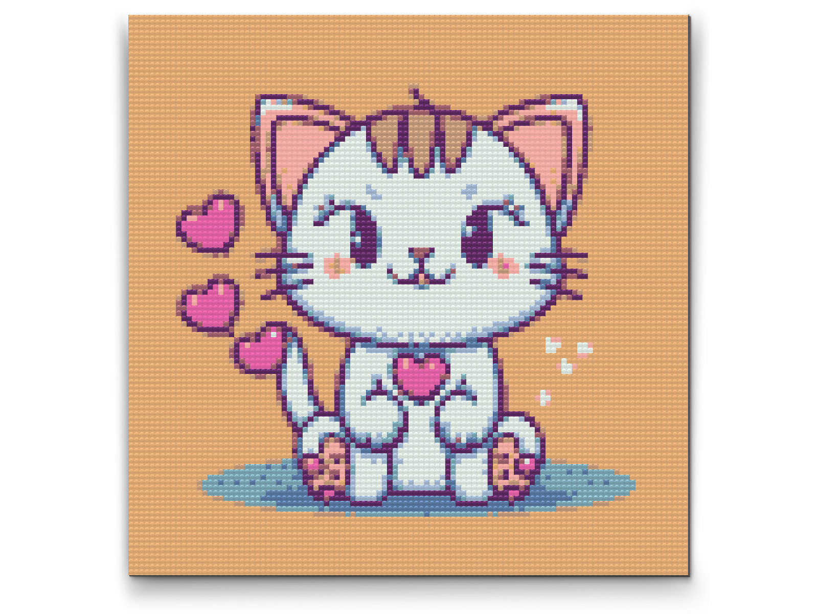Diamond Painting - Kitty forelsket