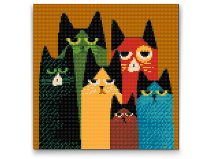 Diamond Painting - Kattebande