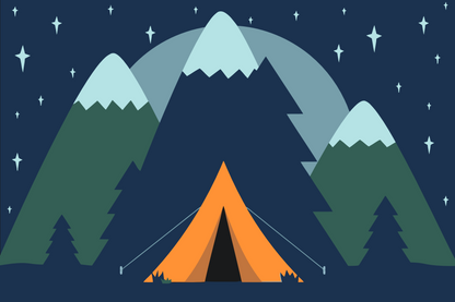 Paint by Numbers - Camping i skoven