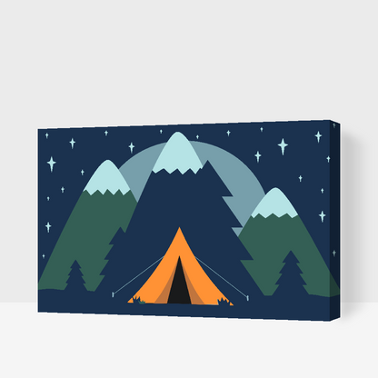 Paint by Numbers - Camping i skoven