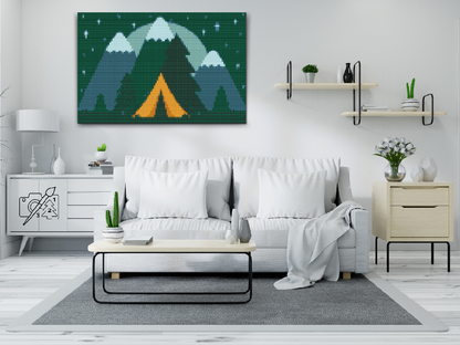 Diamond Painting - Camping i skoven