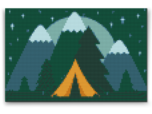Diamond Painting - Camping i skoven
