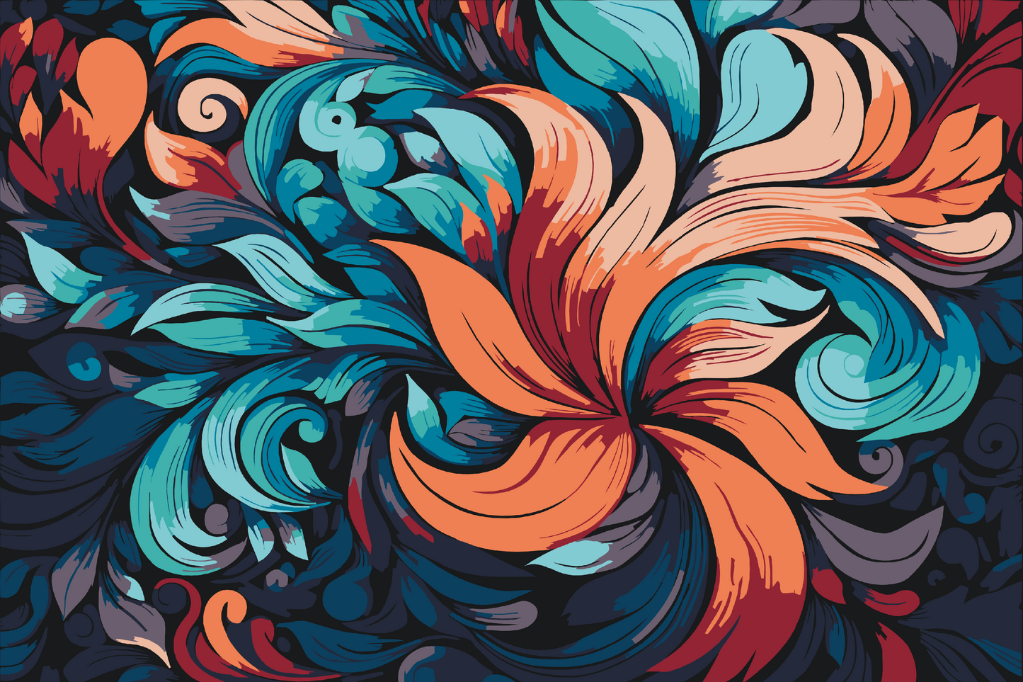 Paint by Numbers - Abstrakte blade