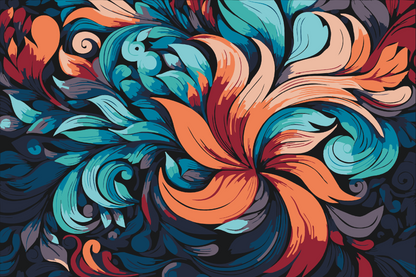 Paint by Numbers - Abstrakte blade