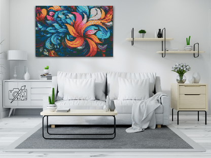 Diamond Painting - Abstrakte blade