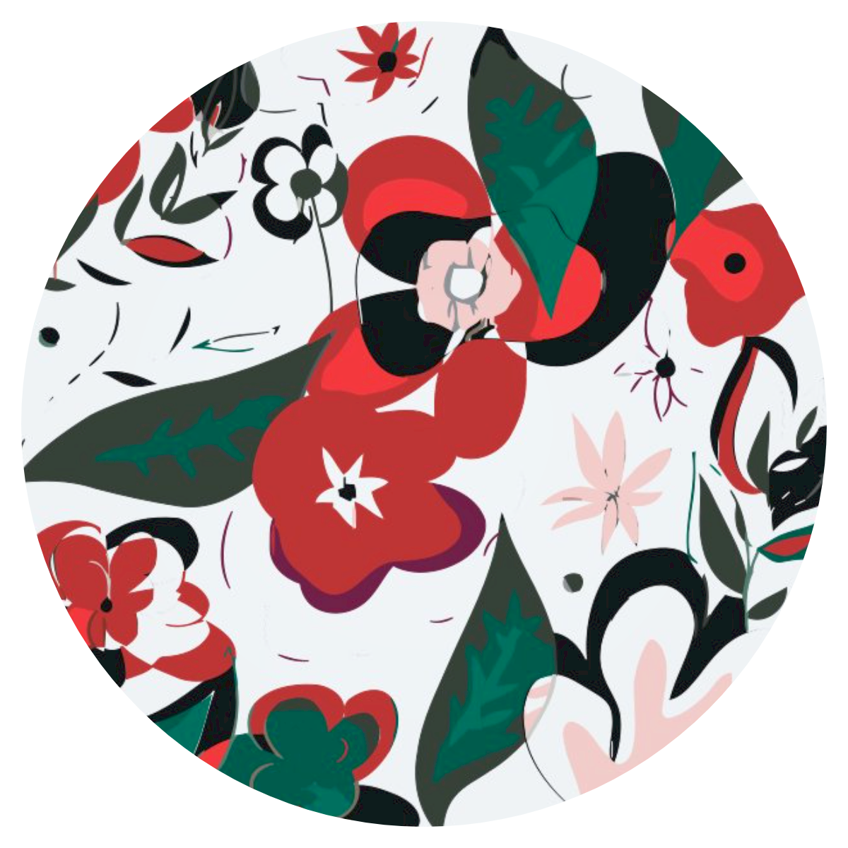 Paint by Numbers - Abstrakt Blomster 2