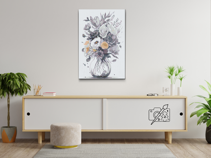 Paint by Numbers - Lilla blomster i en vase 2