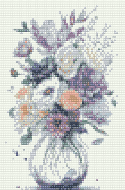 Diamond Painting - Lilla blomster i en vase 2