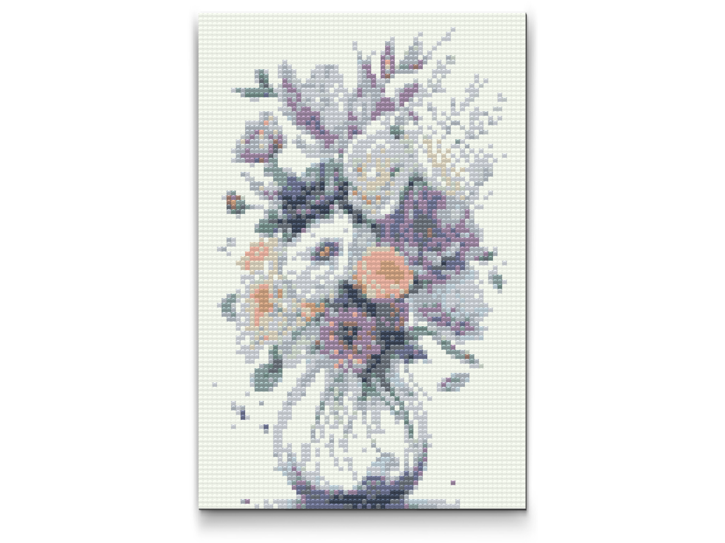 Diamond Painting - Lilla blomster i en vase 2
