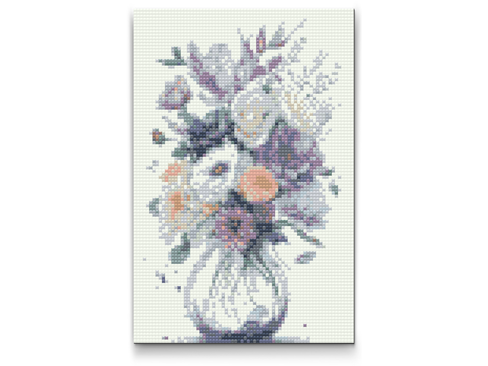 Diamond Painting - Lilla blomster i en vase 2