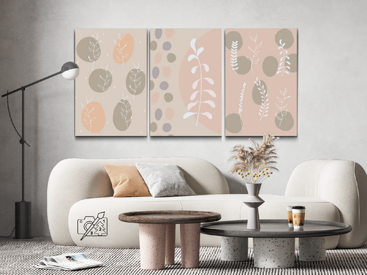 Paint by Numbers - Boho-baggrund (sæt af 3)