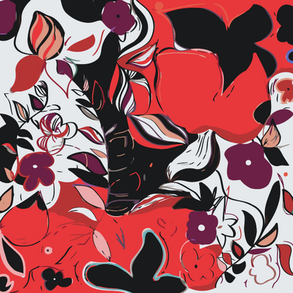Paint by Numbers - Abstrakt Blomster 1