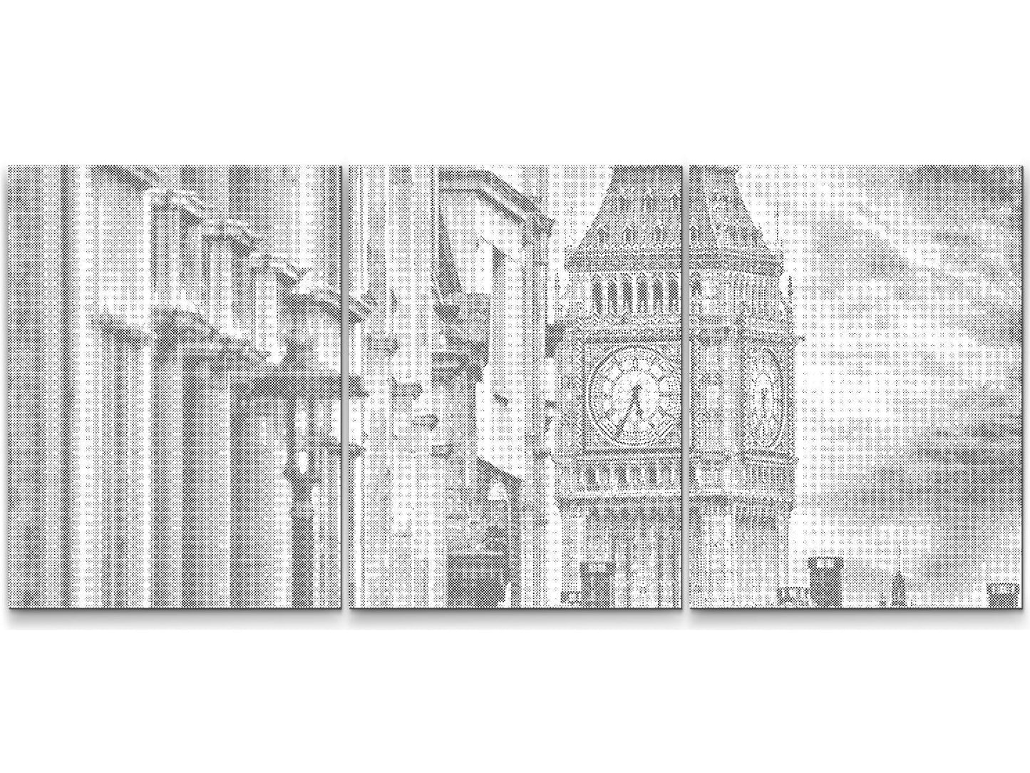 Mal-med-prikker -  Big Ben 2 (sæt af 3)