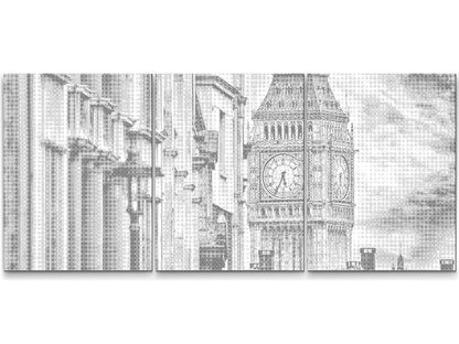 Mal-med-prikker -  Big Ben 2 (sæt af 3)