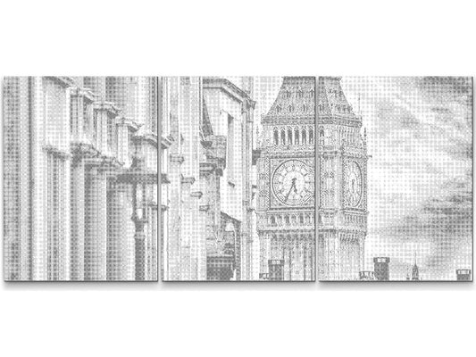 Mal-med-prikker -  Big Ben 2 (sæt af 3)