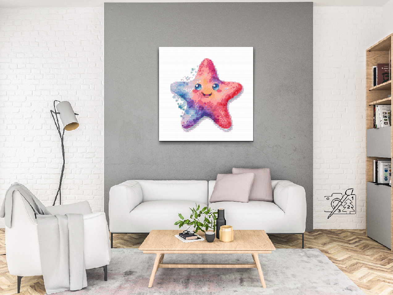 Diamond Painting - Glad søstjerne