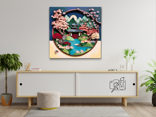 Diamond Painting - Japansk Have