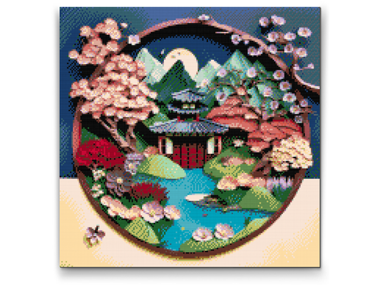 Diamond Painting - Japansk Have