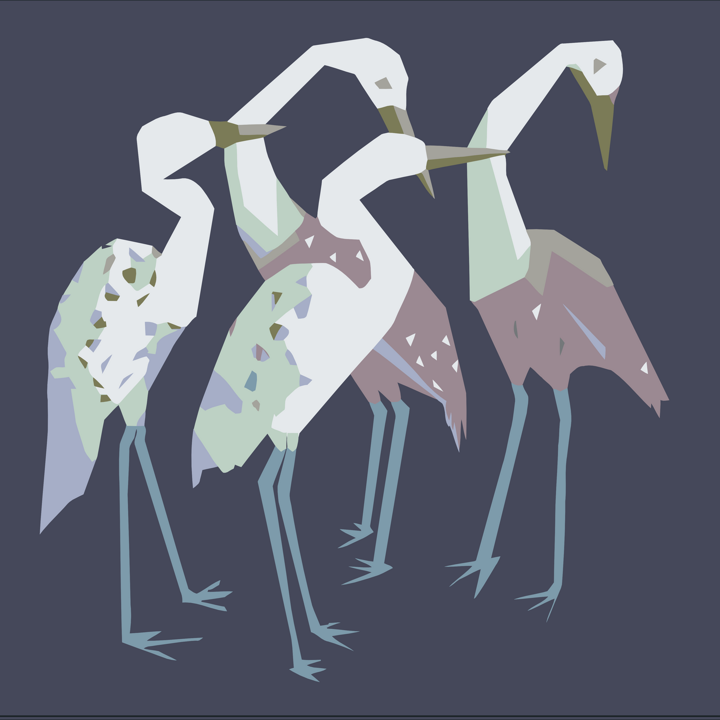 Paint by Numbers - Heron-familien