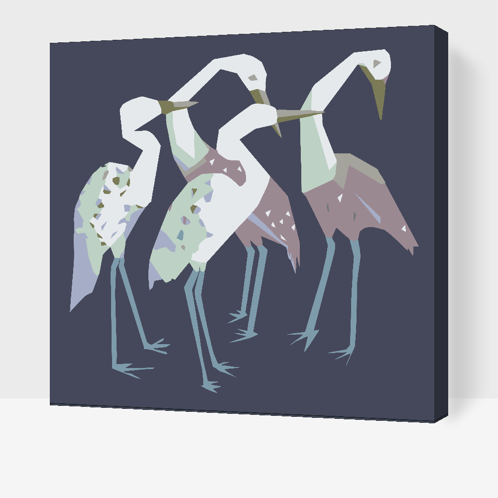 Paint by Numbers - Heron-familien