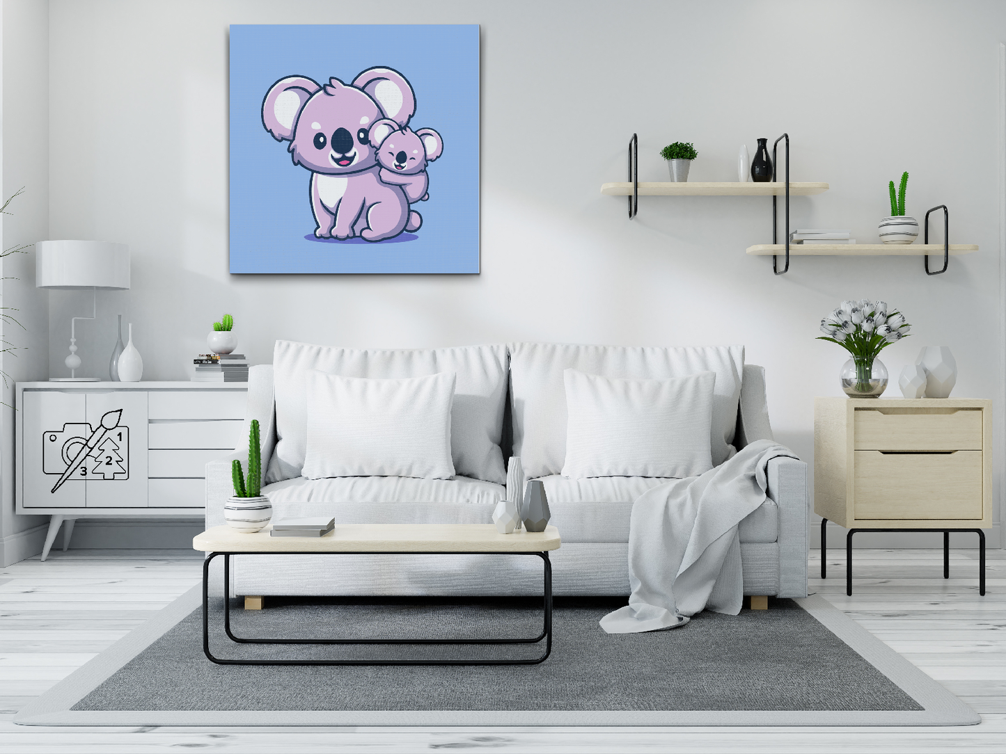 Paint by Numbers - Mama koala