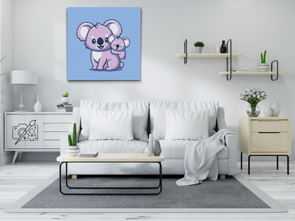 Paint by Numbers - Mama koala