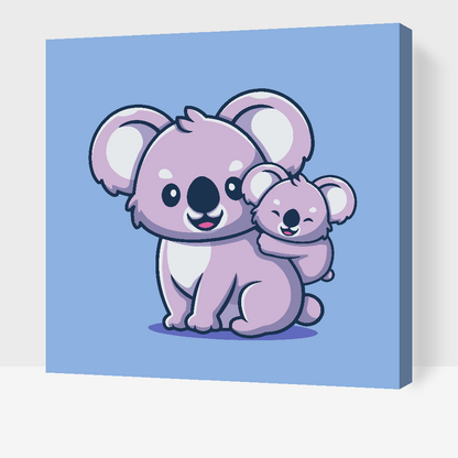 Paint by Numbers - Mama koala