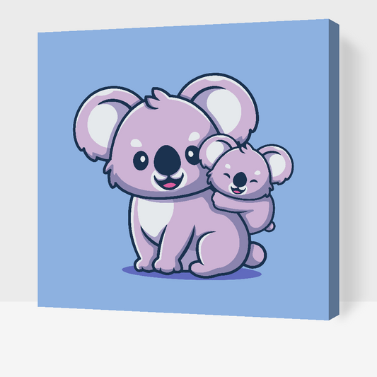 Paint by Numbers - Mama koala