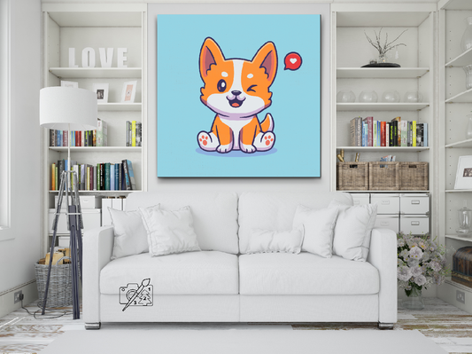 Paint by Numbers - Sød corgi