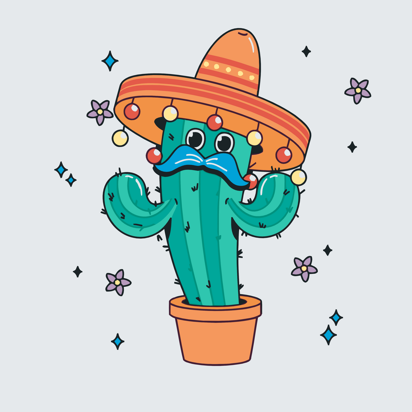 Paint by Numbers - Mexicansk kaktus