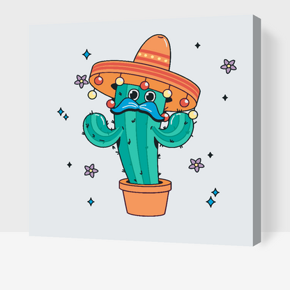 Paint by Numbers - Mexicansk kaktus