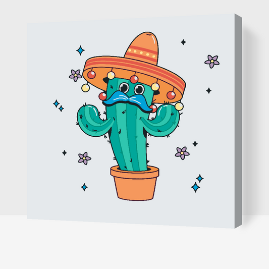 Paint by Numbers - Mexicansk kaktus
