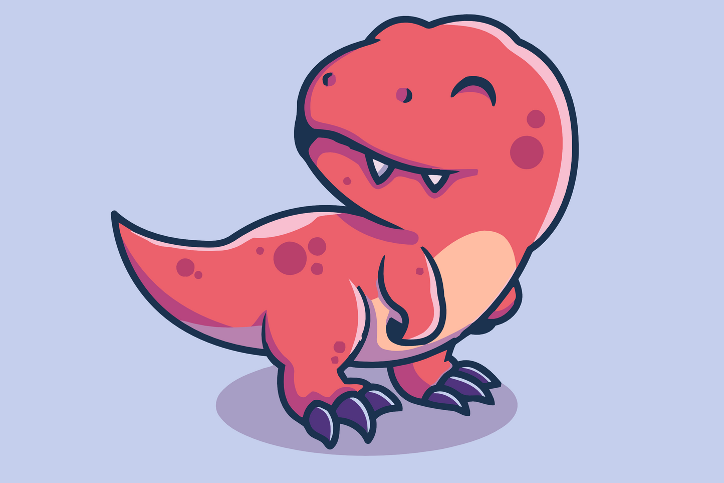 Paint by Numbers - Lille dinosaur