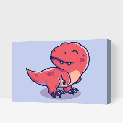 Paint by Numbers - Lille dinosaur
