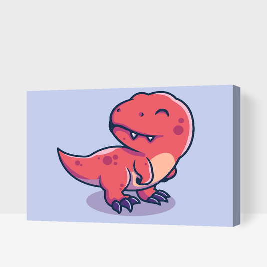 Paint by Numbers - Lille dinosaur