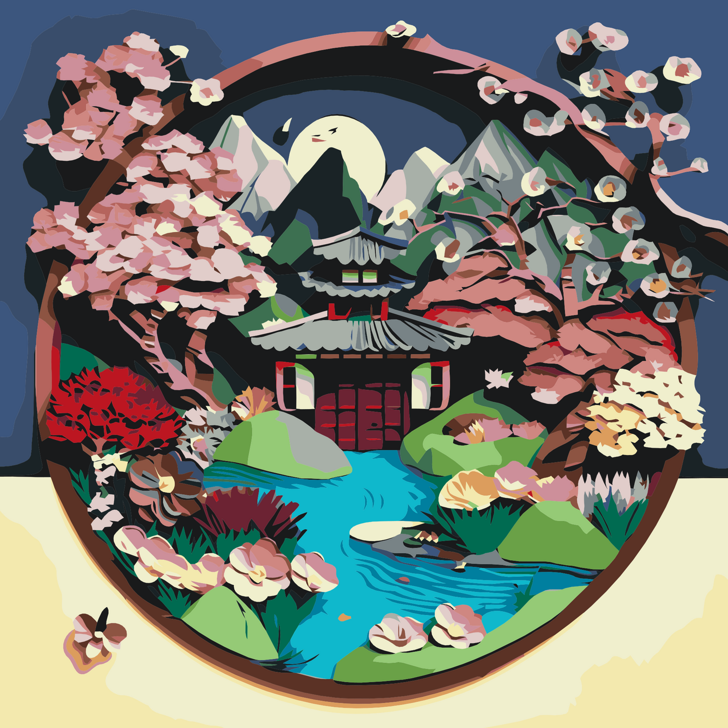 Paint by Numbers - Japansk Have