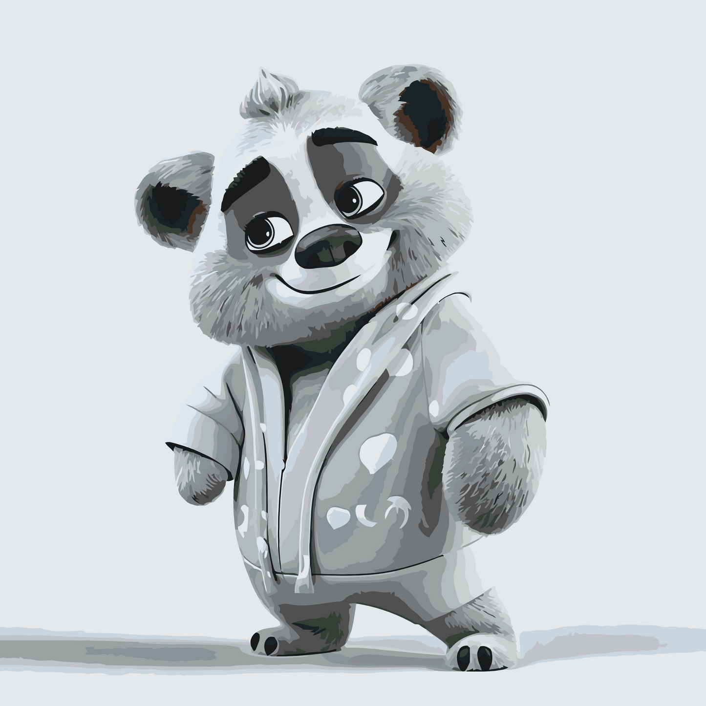 Paint by Numbers - Teddybjørn i pyjamas
