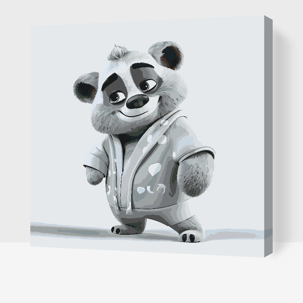 Paint by Numbers - Teddybjørn i pyjamas