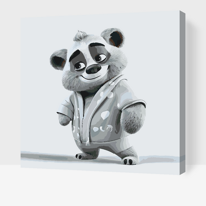 Paint by Numbers - Teddybjørn i pyjamas