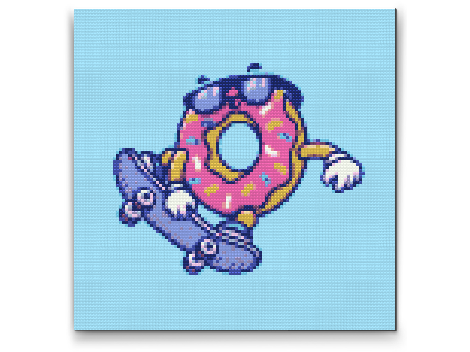 Diamond Painting - Donut på skateboard