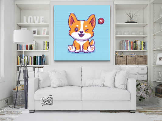 Diamond Painting - Sød corgi