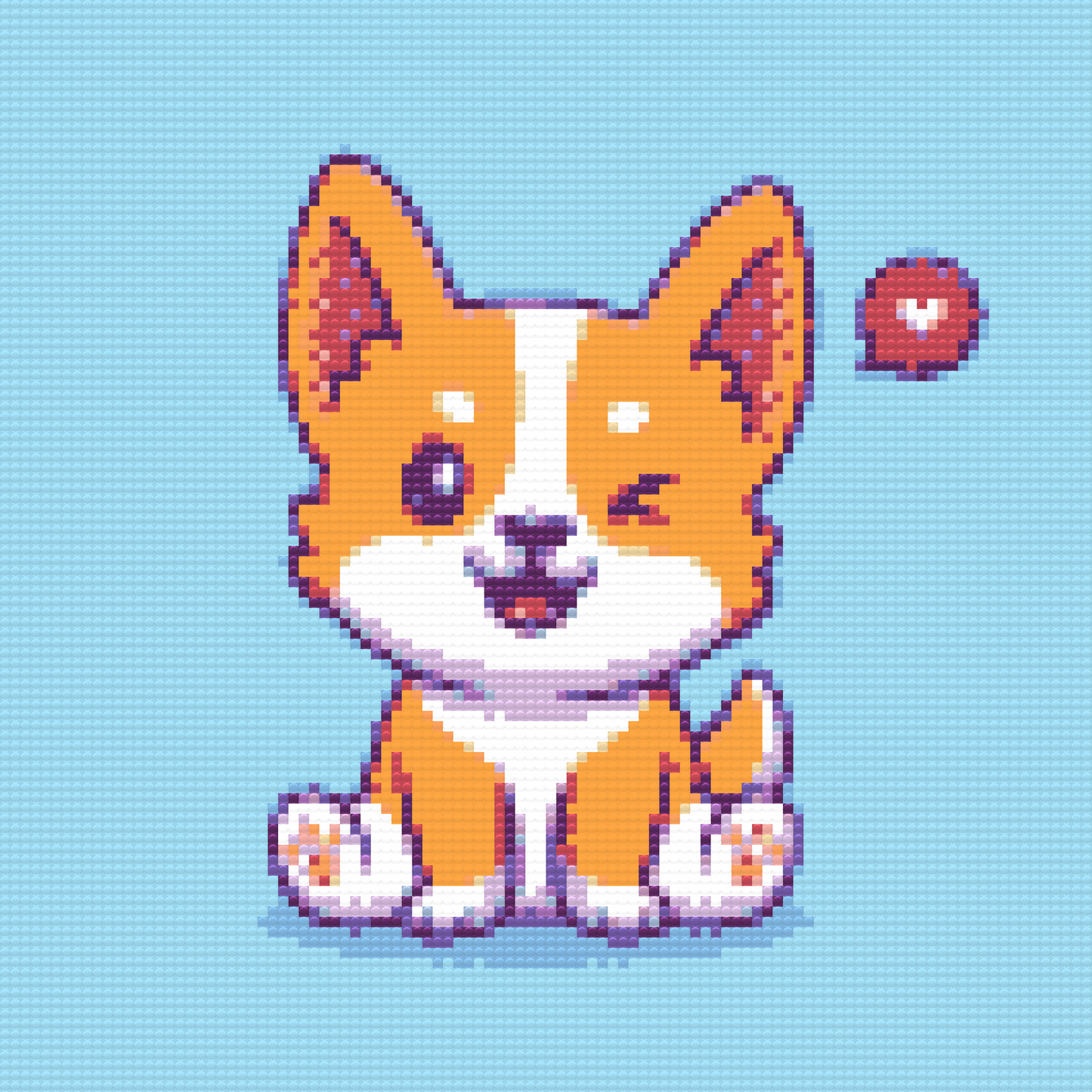 Diamond Painting - Sød corgi