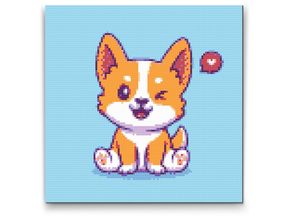 Diamond Painting - Sød corgi