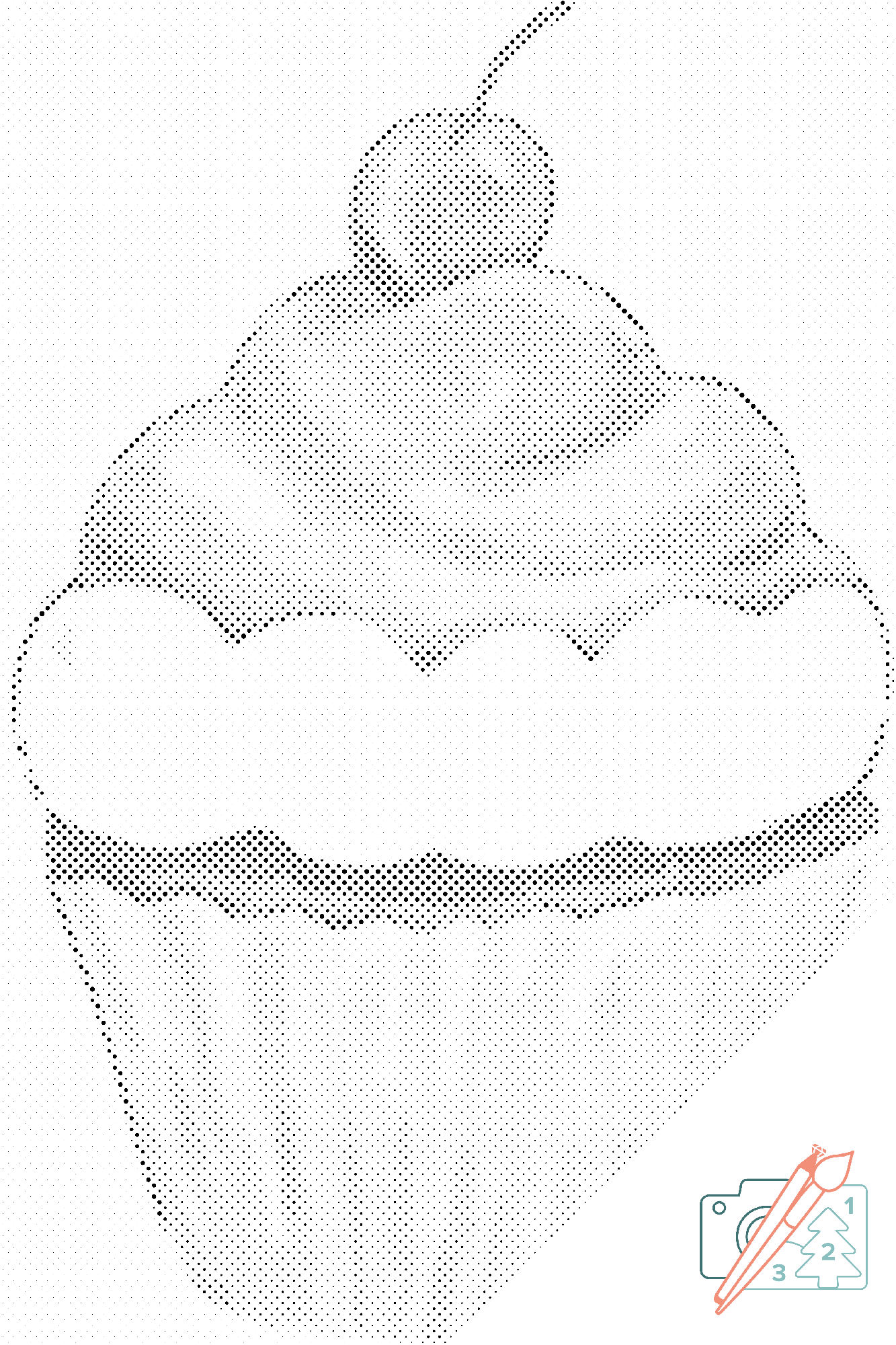 Mal-med-prikker -  Kirsebærmuffin