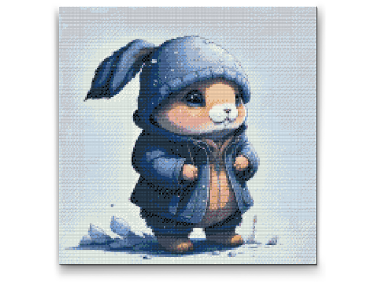Diamond Painting - Sød hare i pels