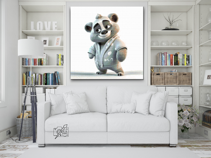 Diamond Painting - Teddybjørn i pyjamas