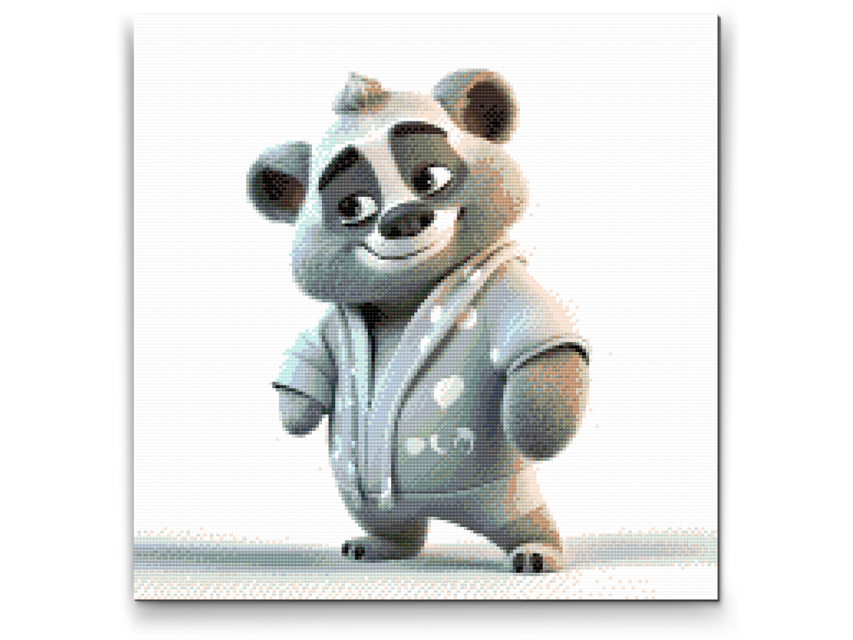 Diamond Painting - Teddybjørn i pyjamas