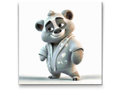 Diamond Painting - Teddybjørn i pyjamas