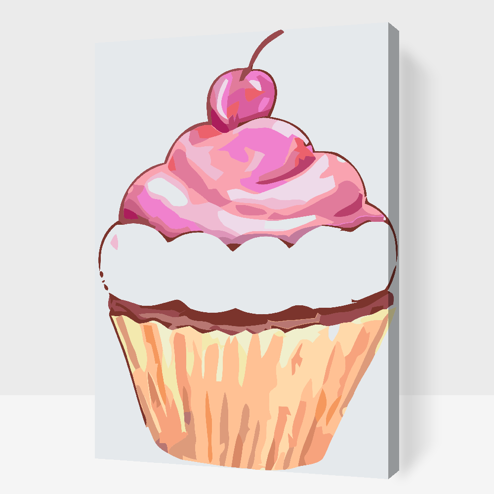 Paint by Numbers - Kirsebærmuffin