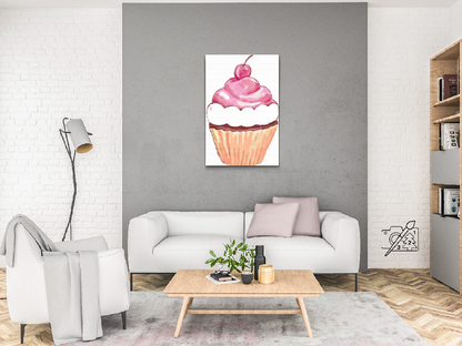 Diamond Painting - Kirsebærmuffin